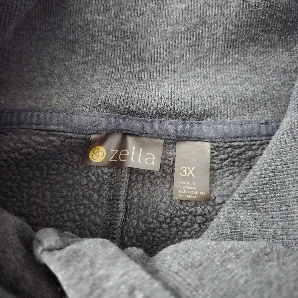 Plus size Zella Amazing Cozy Wrap Jacket in Grey Charcoal size 3X - Picture 9 of 13